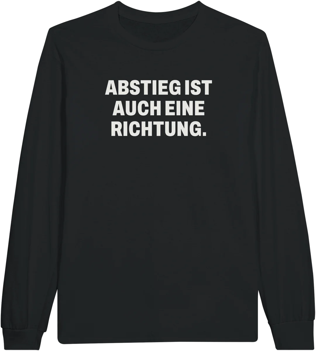 Abstieg ist auch eine Richtung – Schwarz