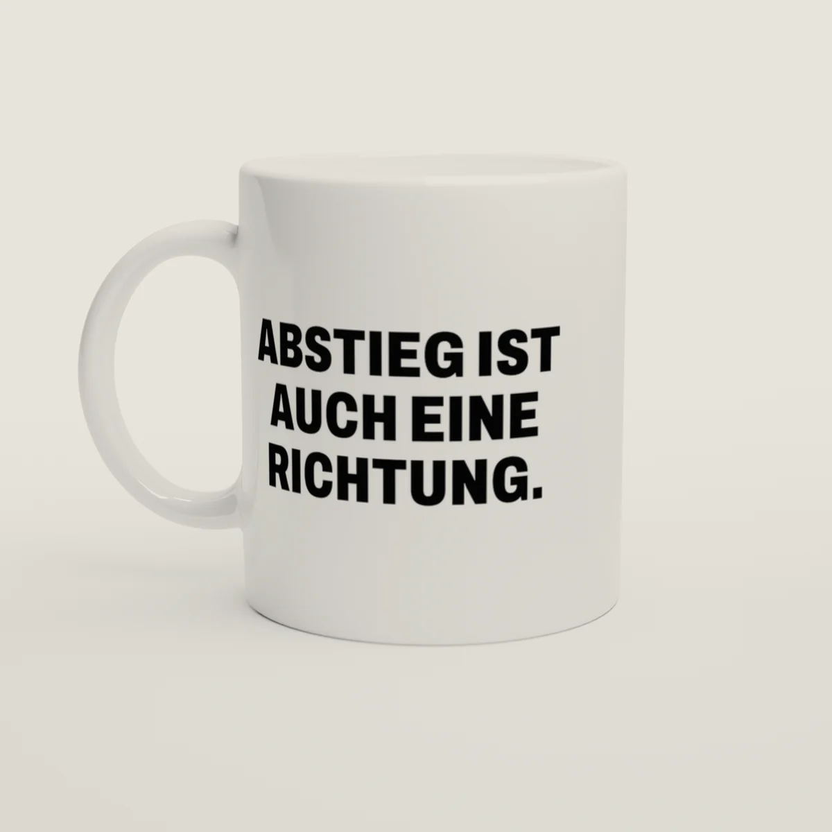 Abstieg ist auch eine Richtung – Weiß