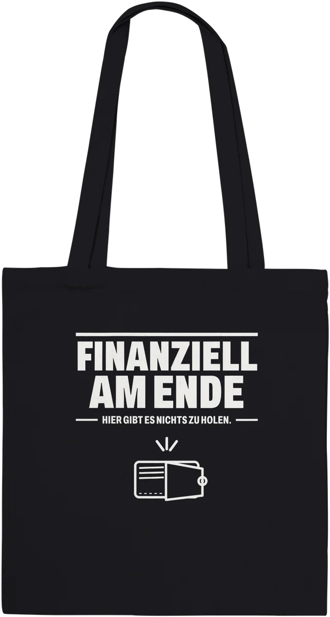 Finanziell am Ende – Schwarz