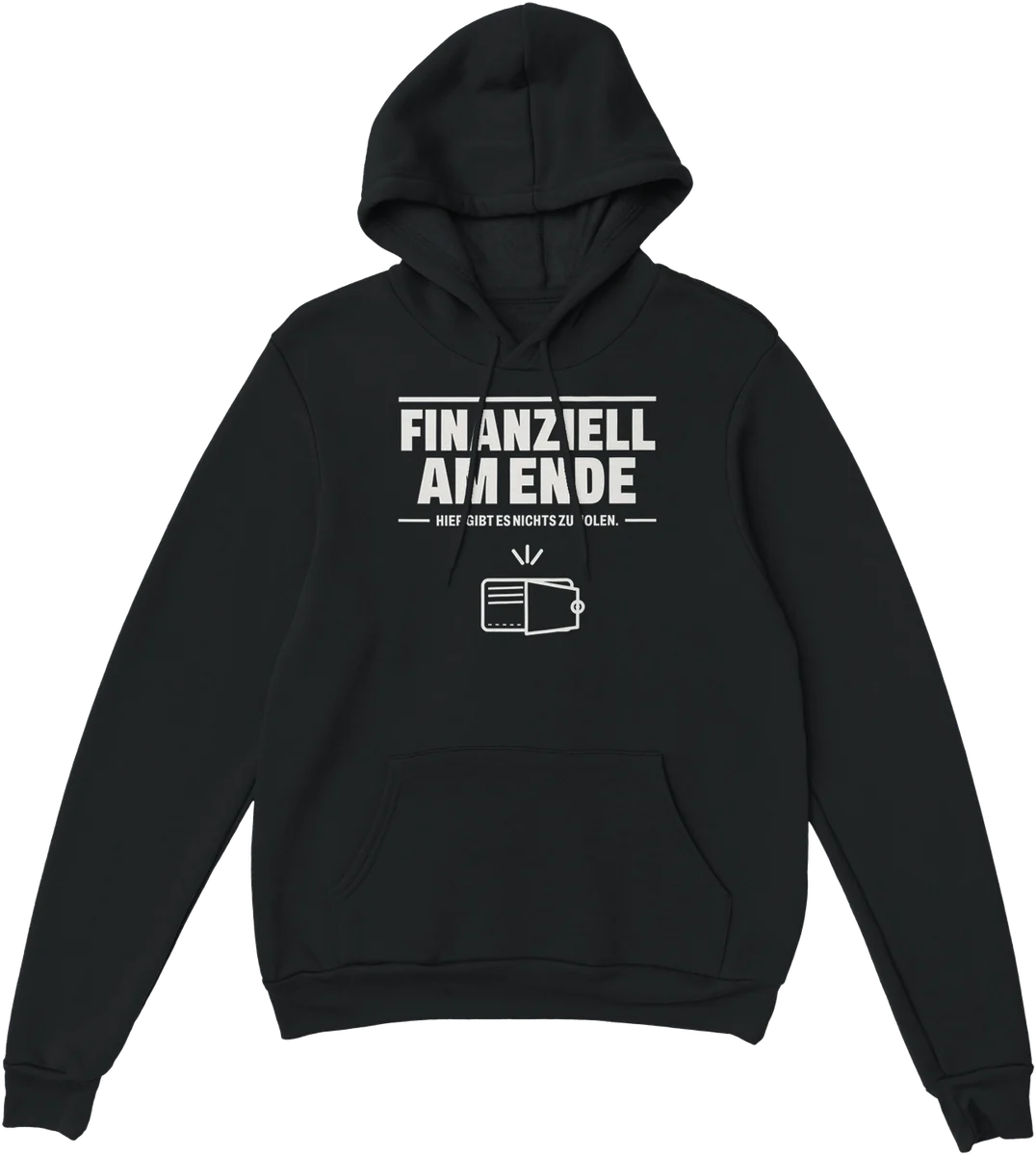 Finanziell am Ende – Schwarz