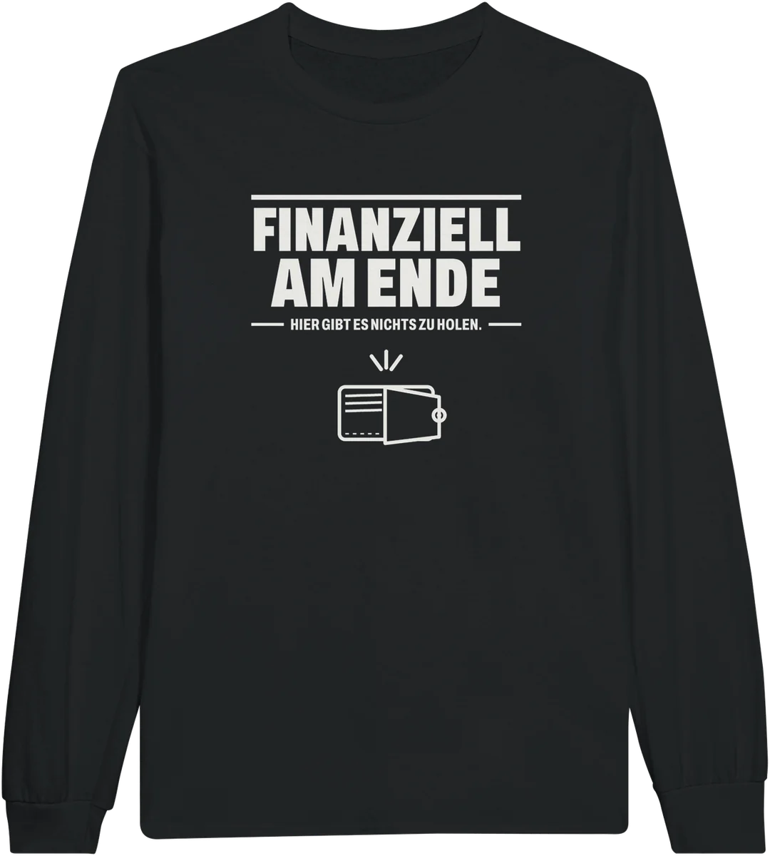 Finanziell am Ende – Schwarz