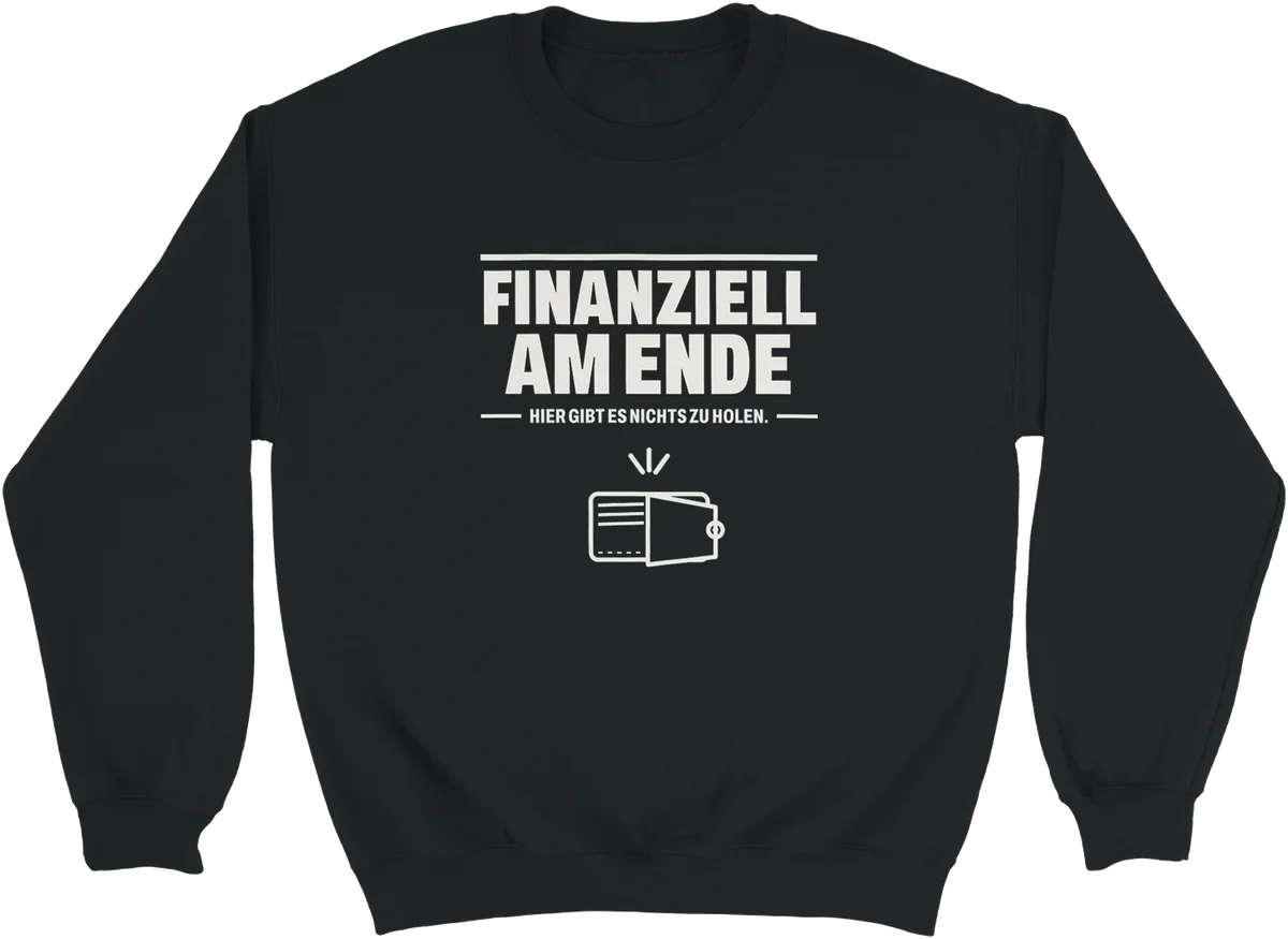 Finanziell am Ende – Schwarz