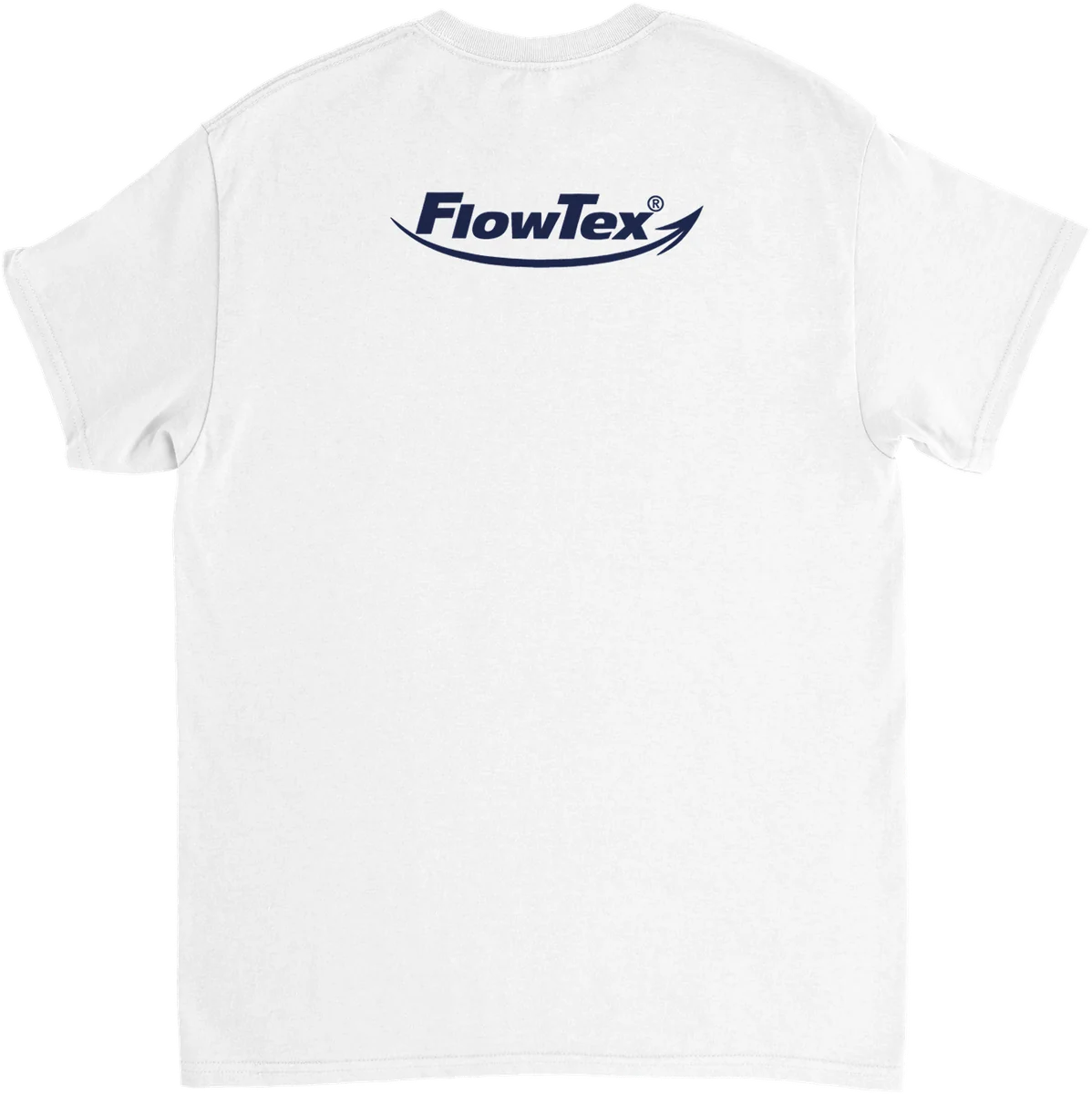 FlowTex – Rückenprint – Weiß, Rückseite