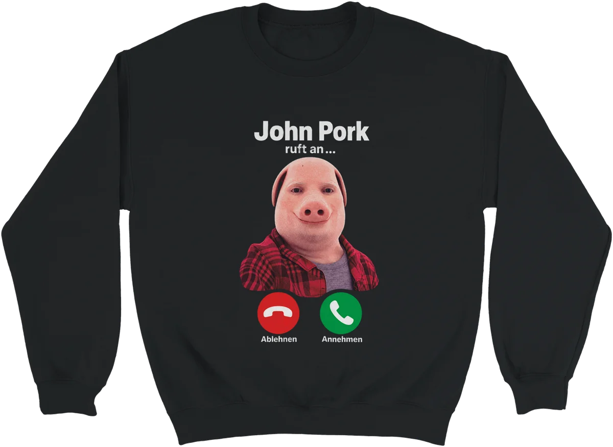 John Pork ruft an – Schwarz