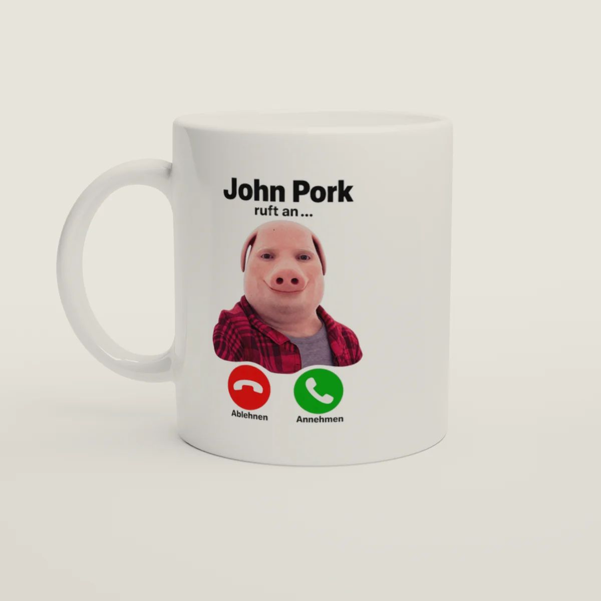 John Pork ruft an – Weiß