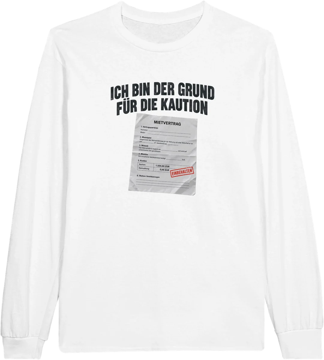 Grund für die Kaution – Weiß