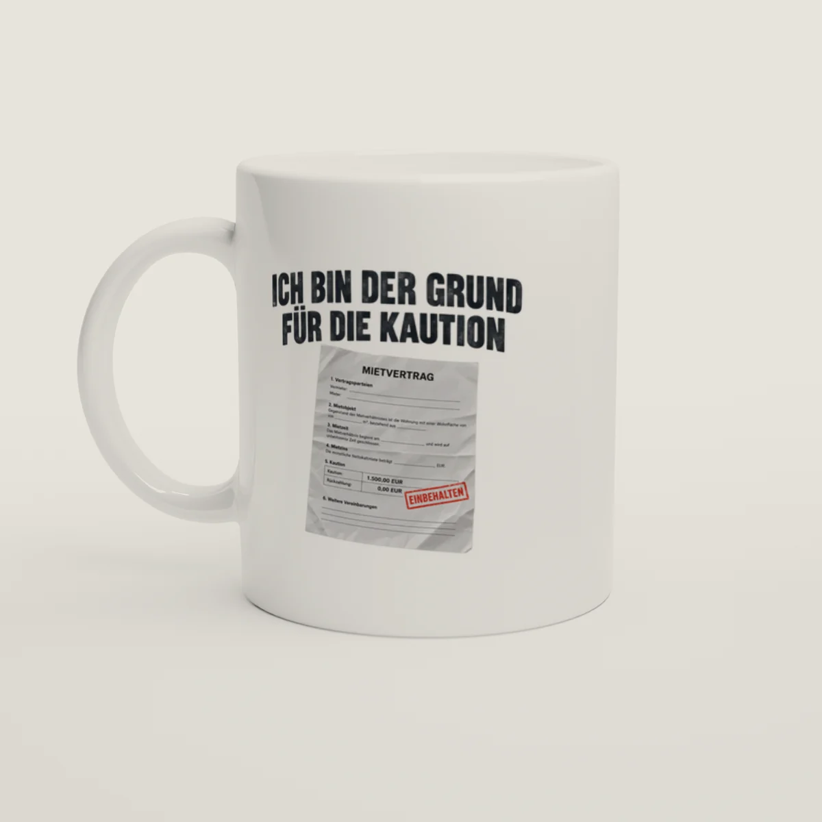 Grund für die Kaution – Weiß