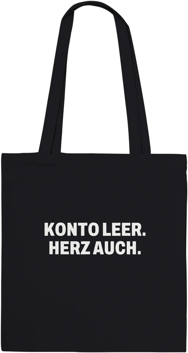 Konto leer – Schwarz