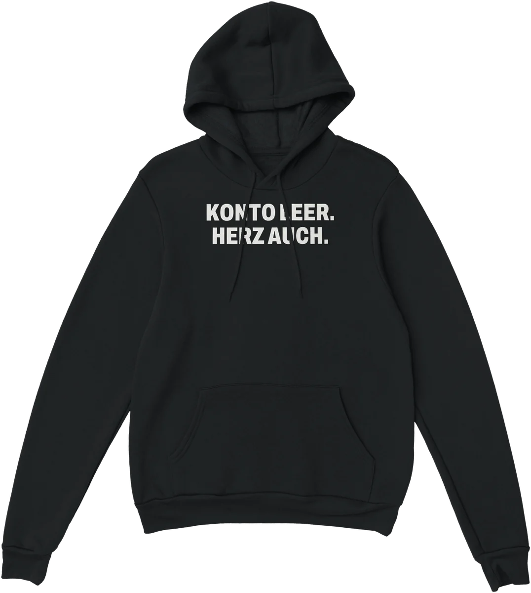 Konto leer – Schwarz