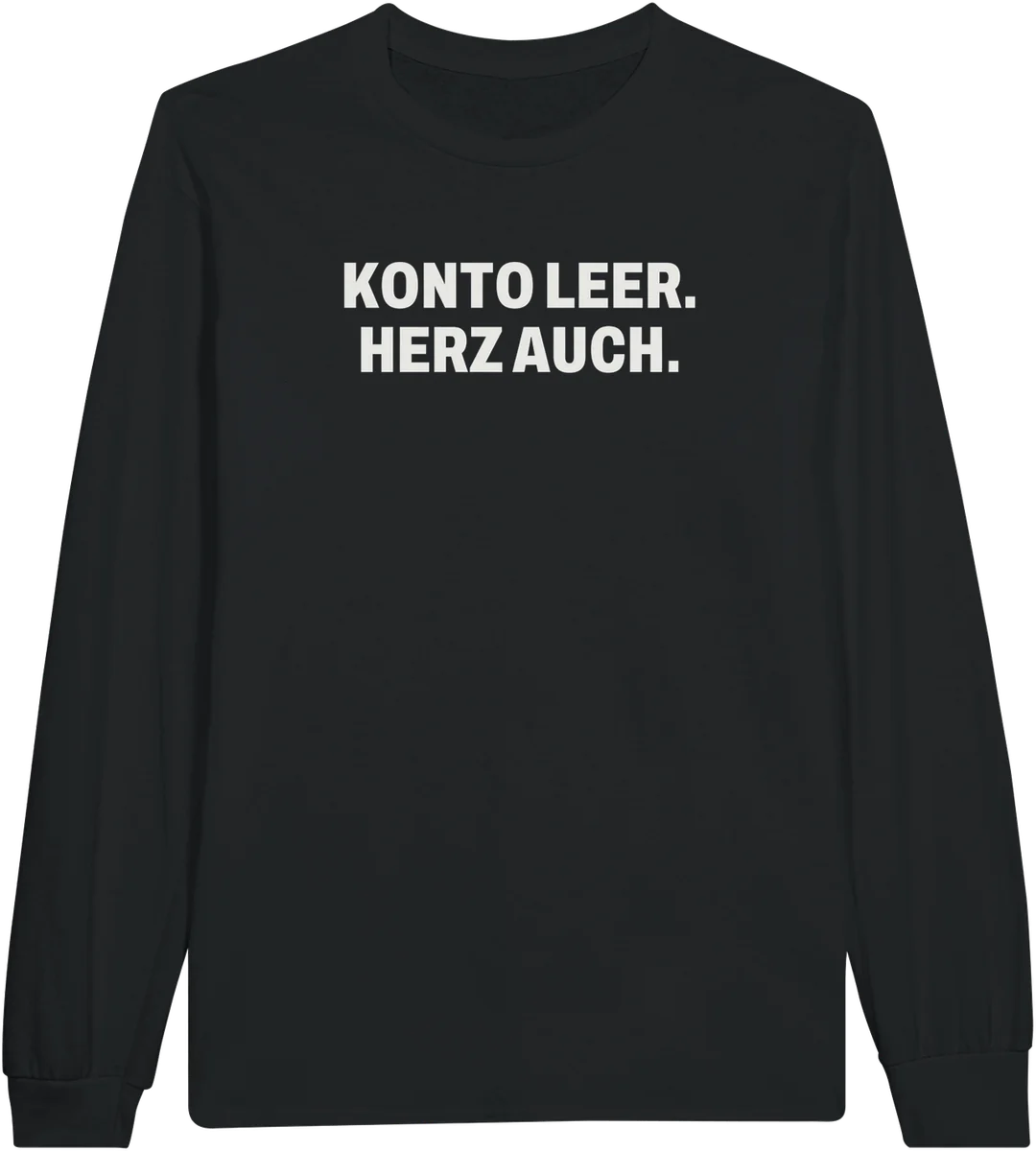 Konto leer – Schwarz