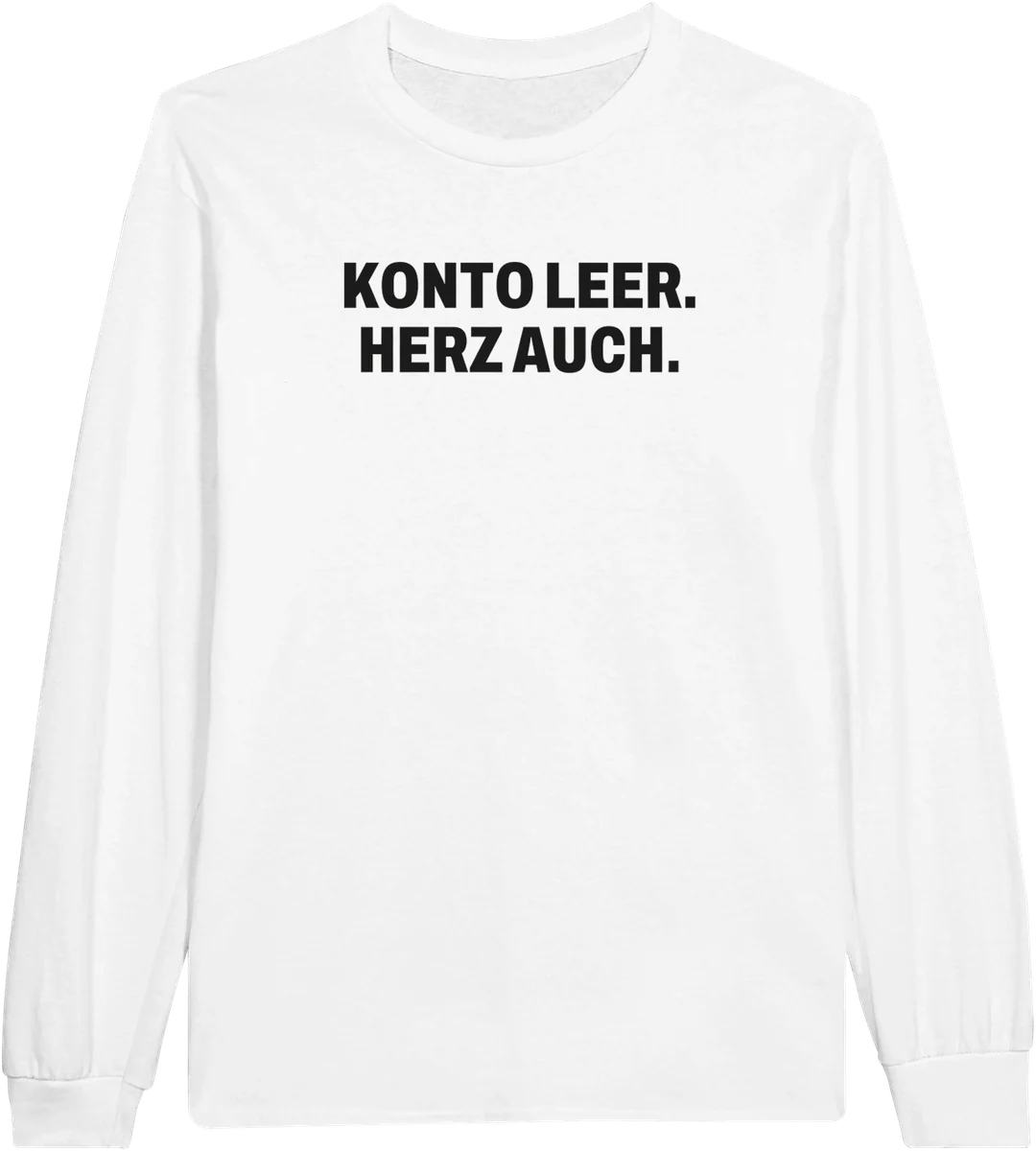 Konto leer – Weiß