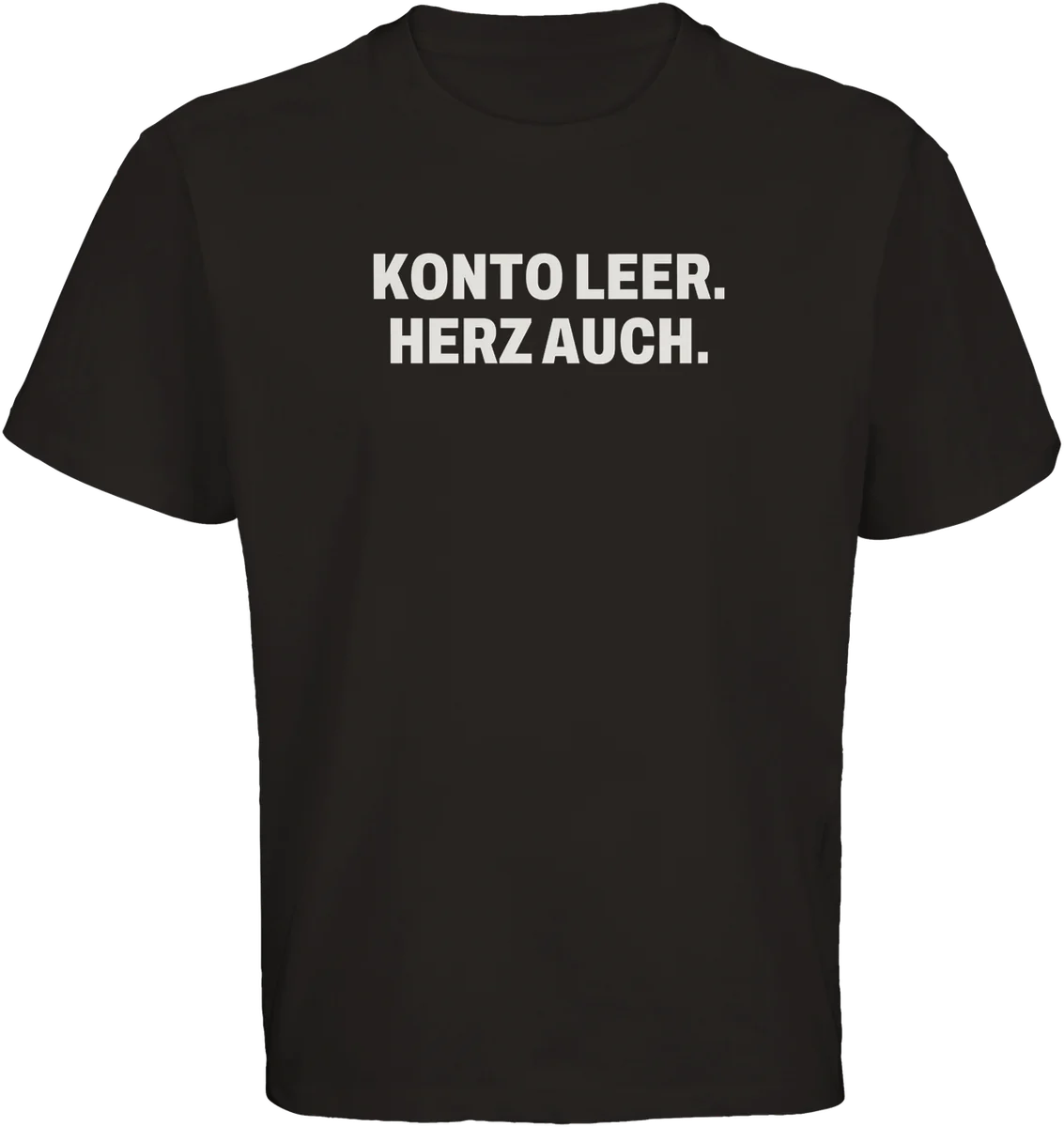 Konto leer – Schwarz