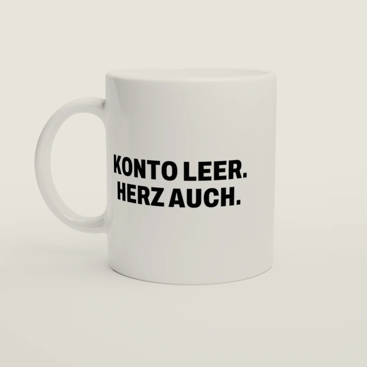 Konto leer – Weiß