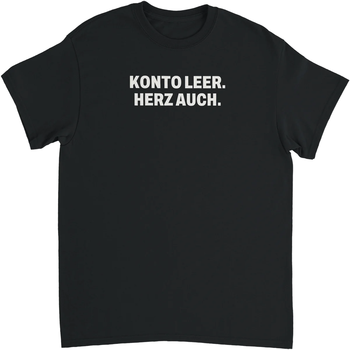 Konto leer – Schwarz
