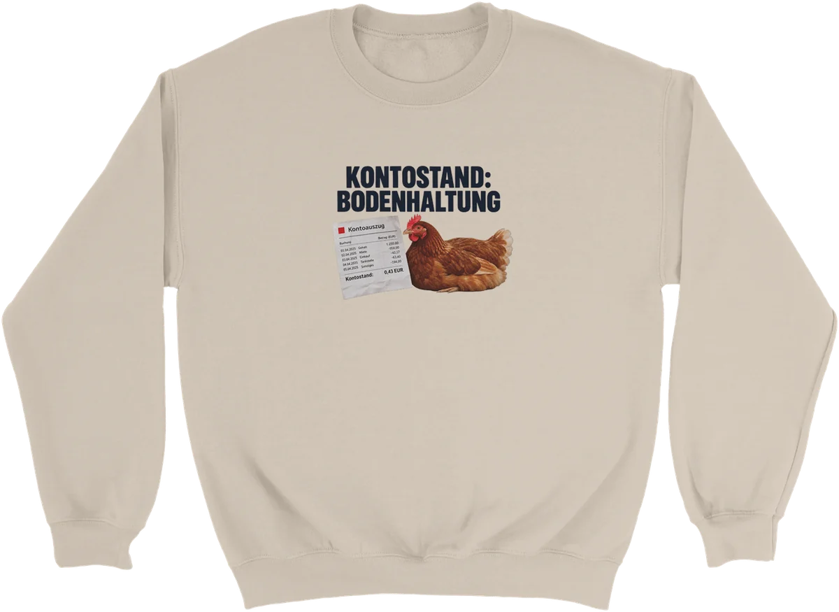 Kontostand: Bodenhaltung – Sand