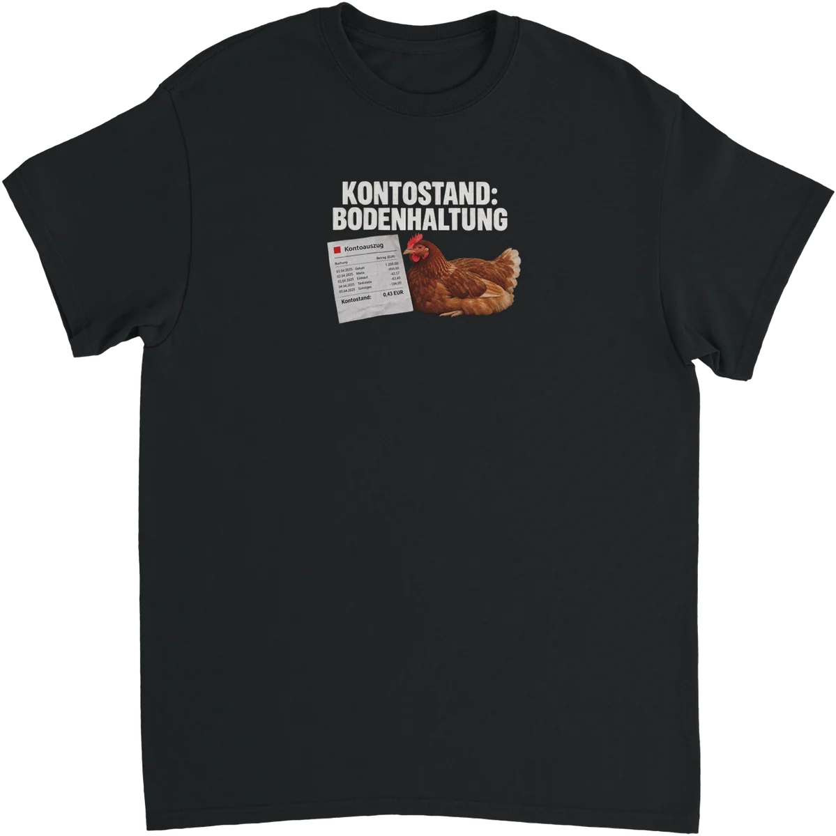 Kontostand: Bodenhaltung – Schwarz