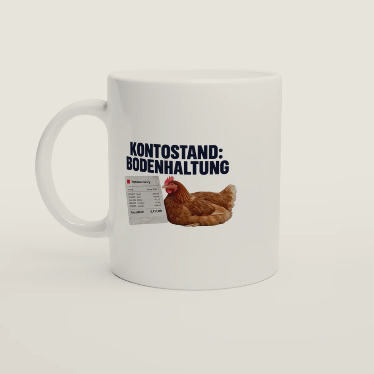 Kontostand: Bodenhaltung – Weiß