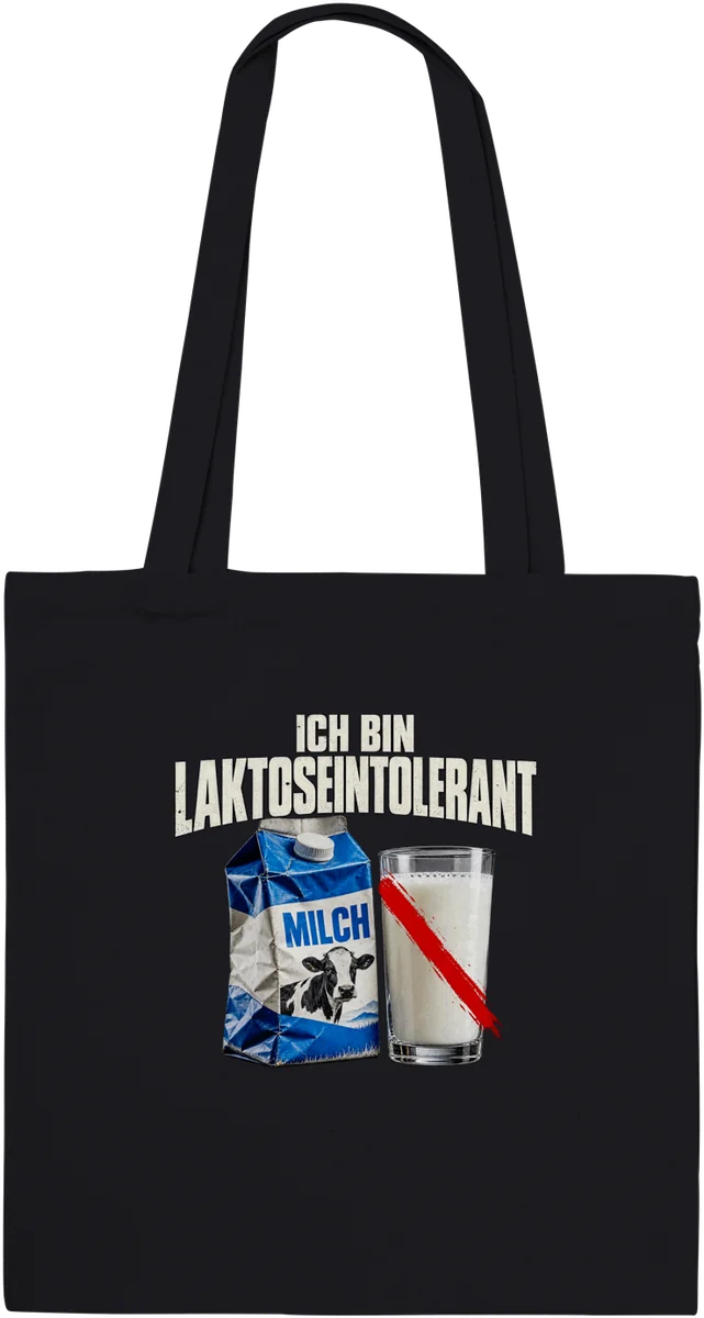 Ich bin laktoseintolerant – Schwarz