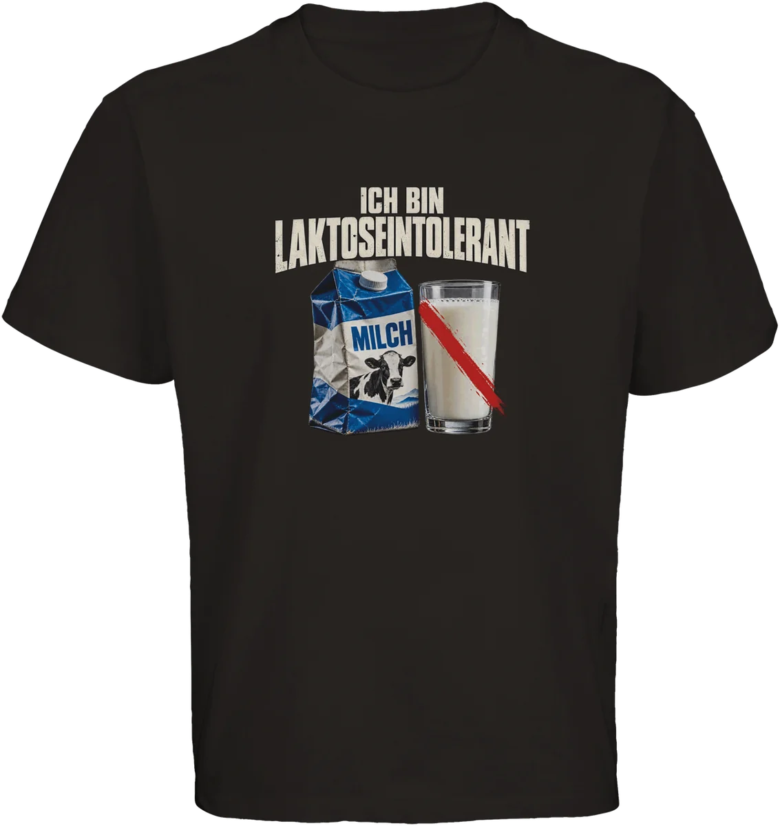 Ich bin laktoseintolerant – Schwarz