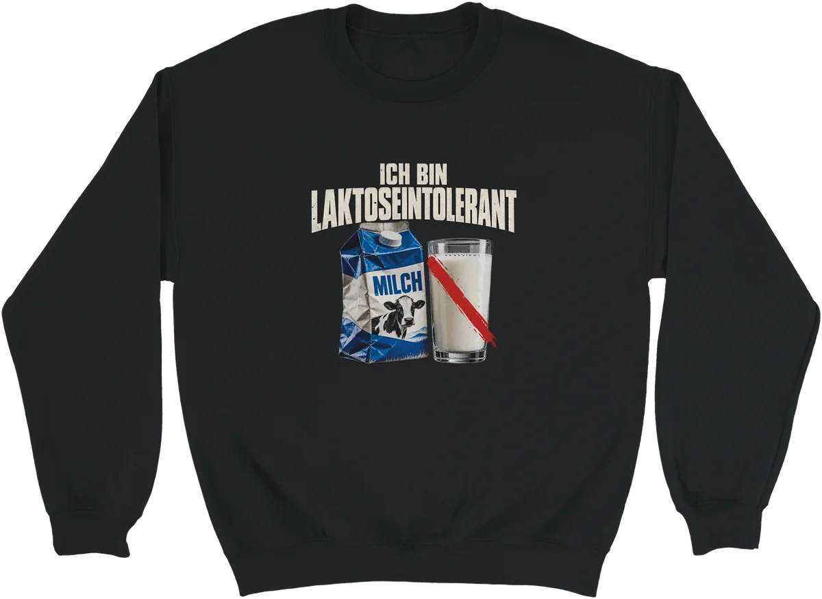 Ich bin laktoseintolerant – Schwarz