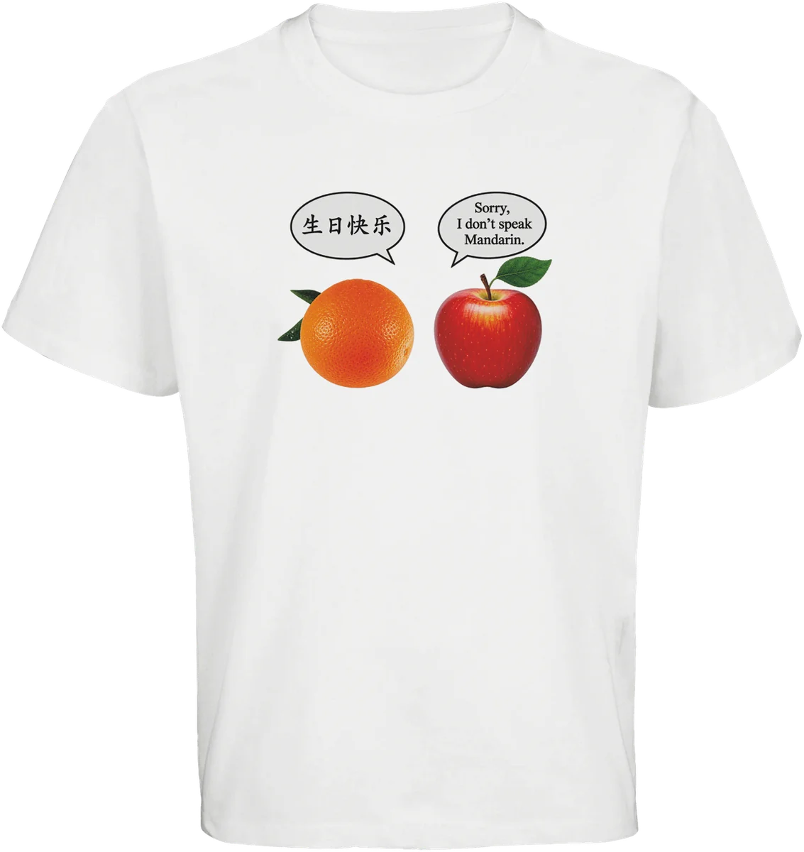 Sorry, I don't speak Mandarin – Weiß