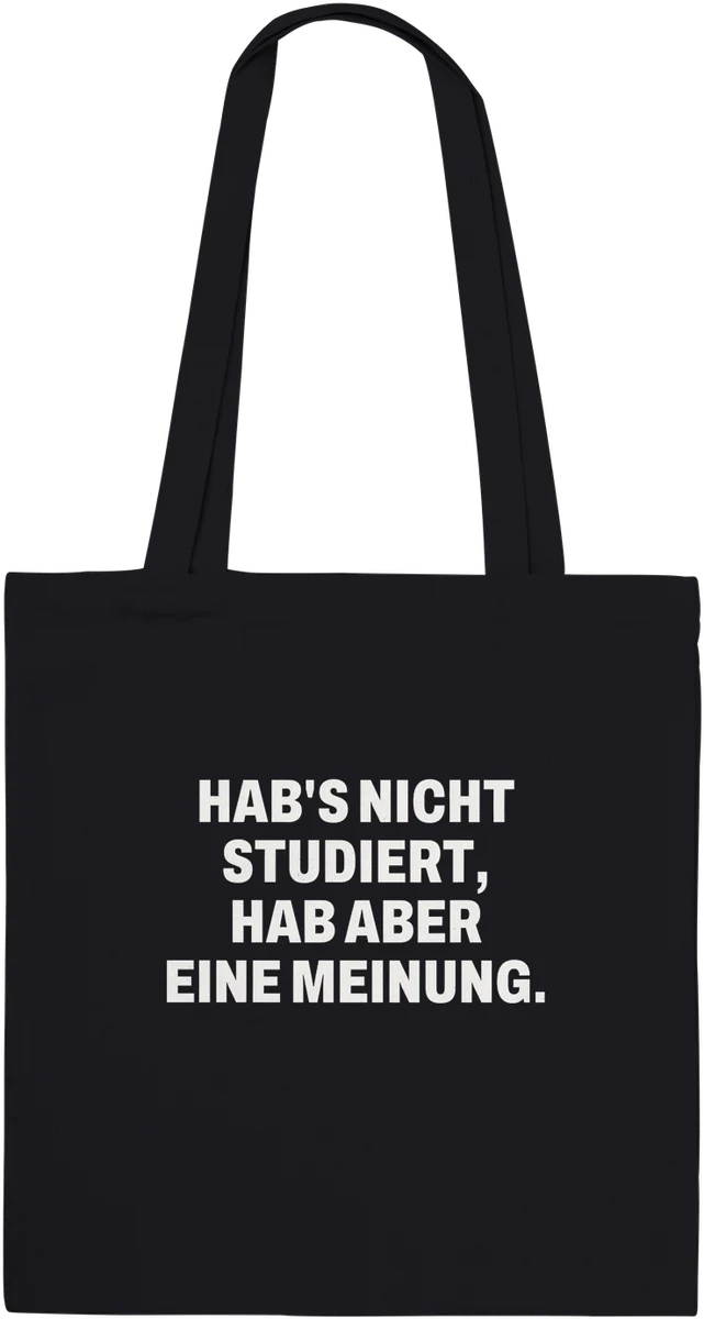 Hab eine Meinung – Schwarz