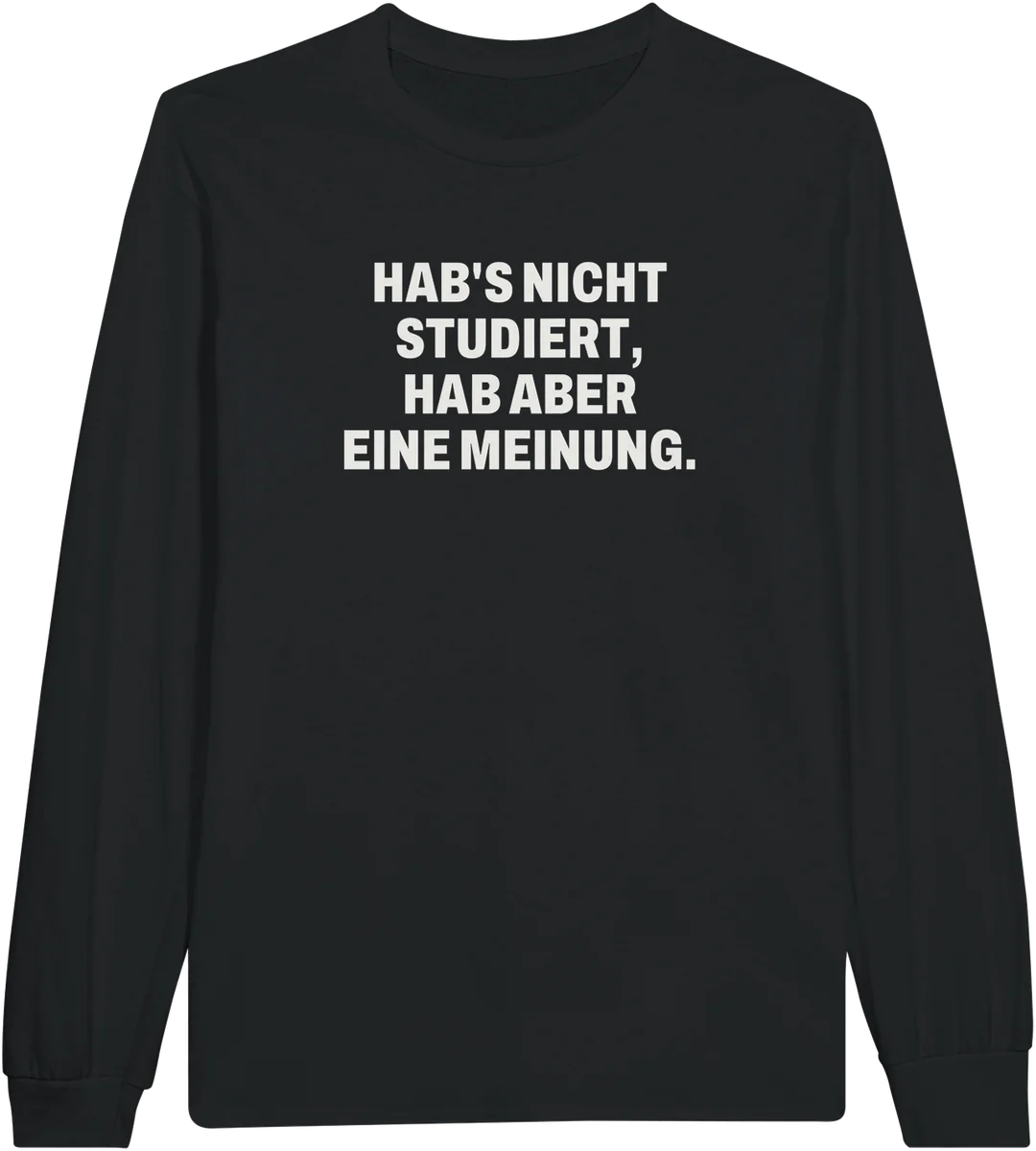 Hab eine Meinung – Schwarz