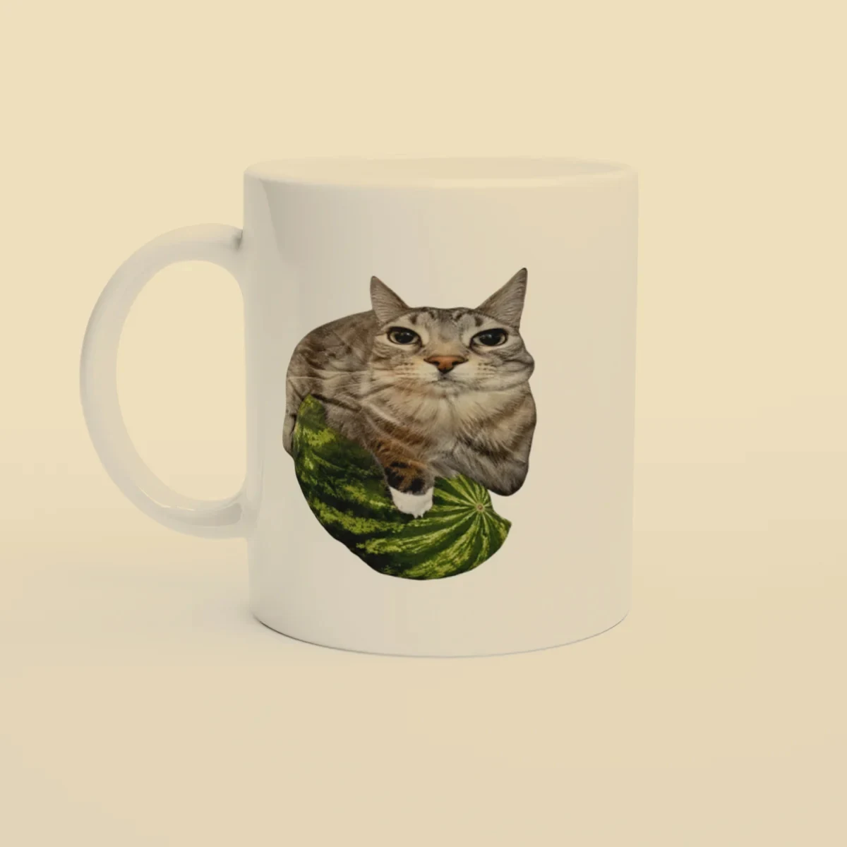 Melonen-Katze – Weiß