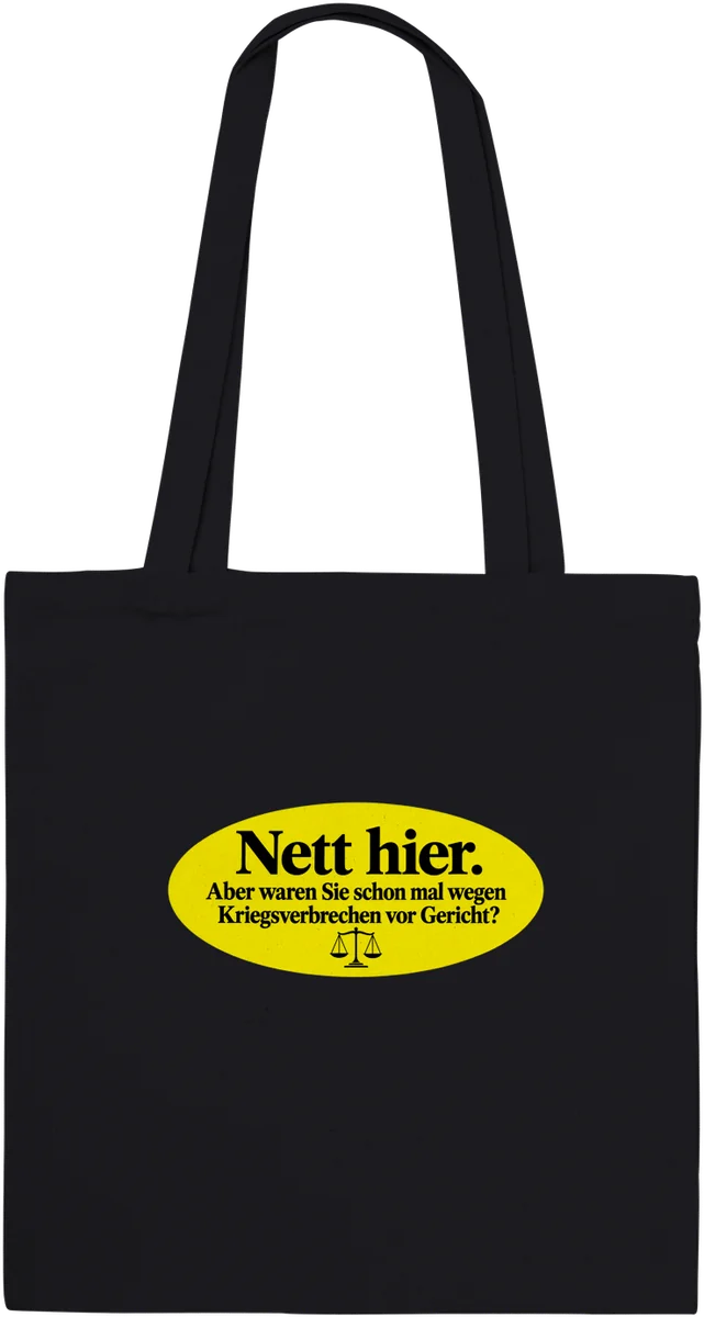 Nett hier – Schwarz