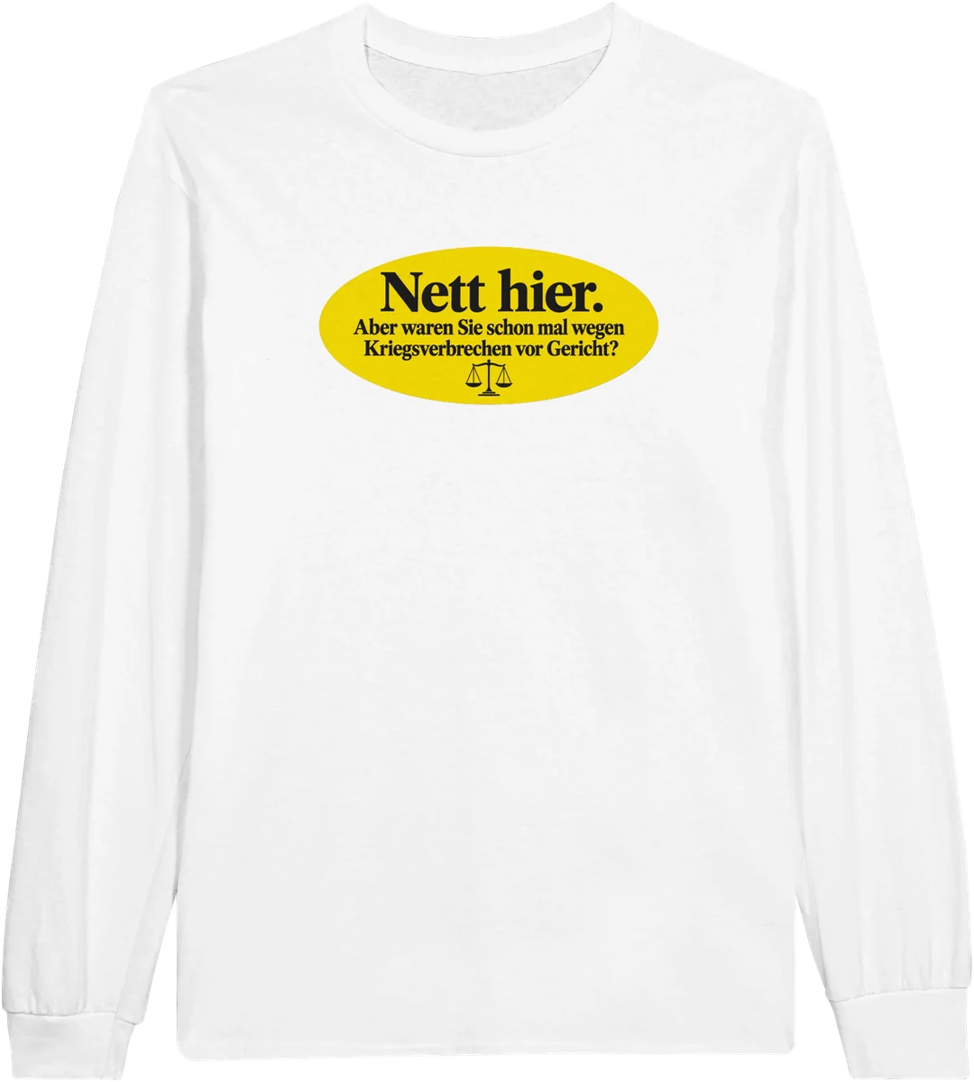 Nett hier – Weiß