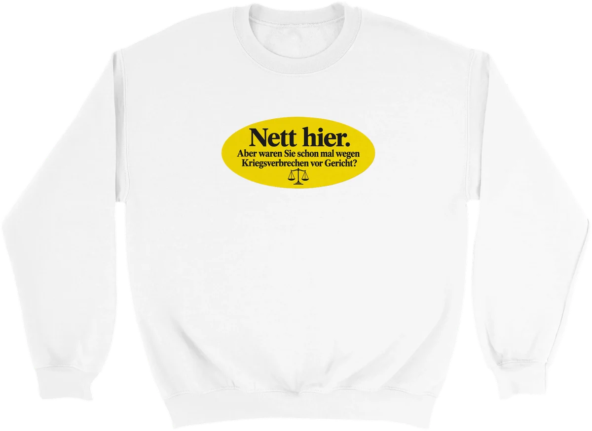 Nett hier – Weiß