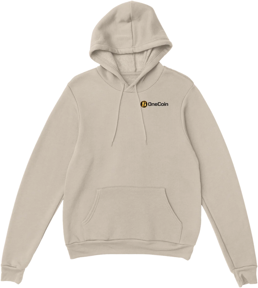 OneCoin – Rückenprint – Sand