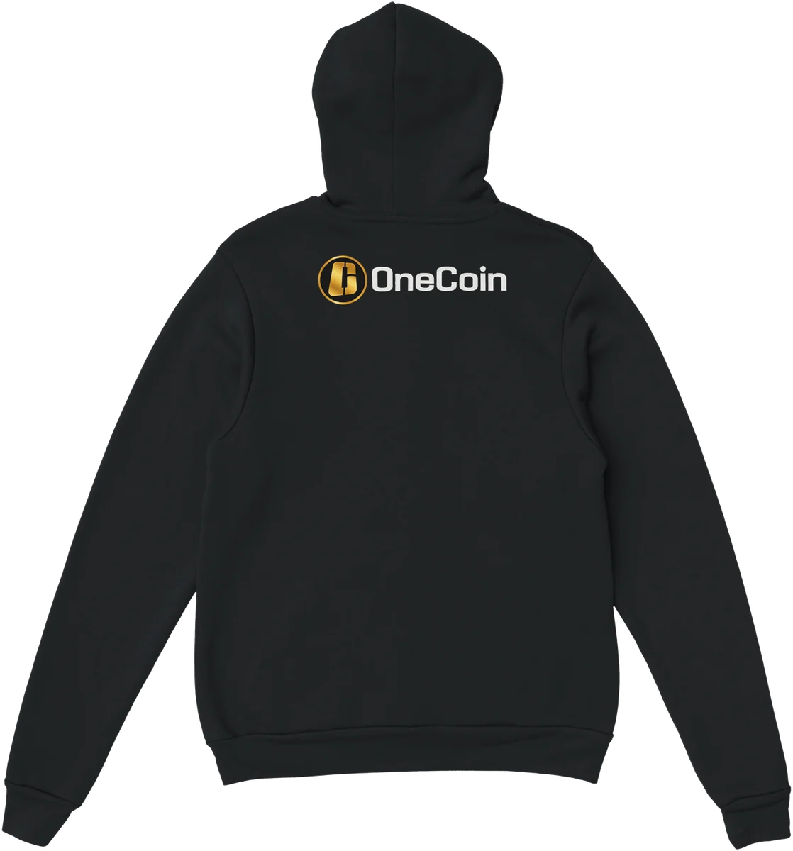 OneCoin – Rückenprint – Schwarz, Rückseite