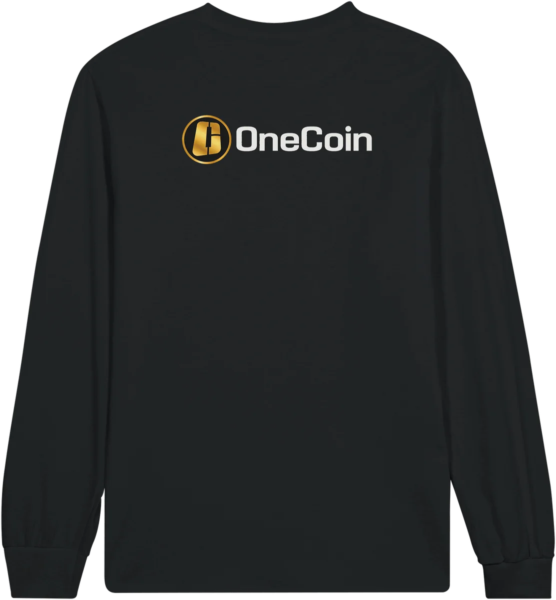 OneCoin – Rückenprint – Schwarz, Rückseite