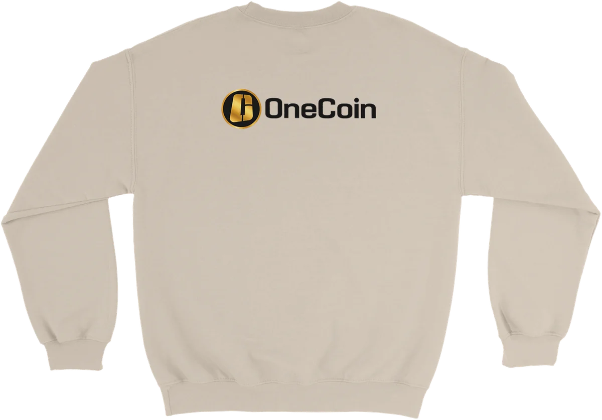 OneCoin – Rückenprint – Sand, Rückseite