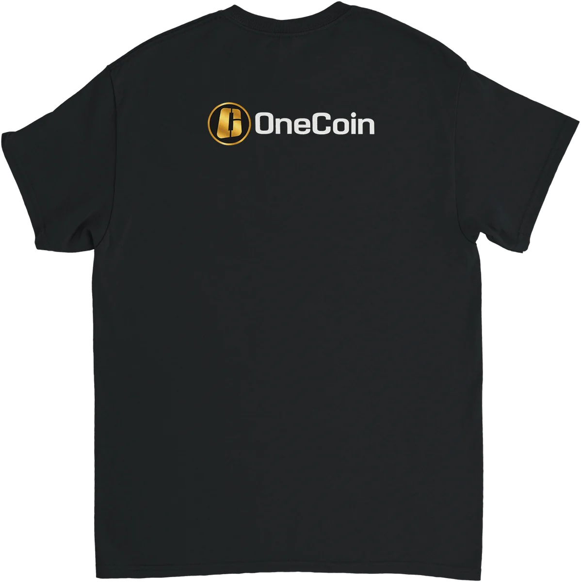 OneCoin – Rückenprint – Schwarz, Rückseite