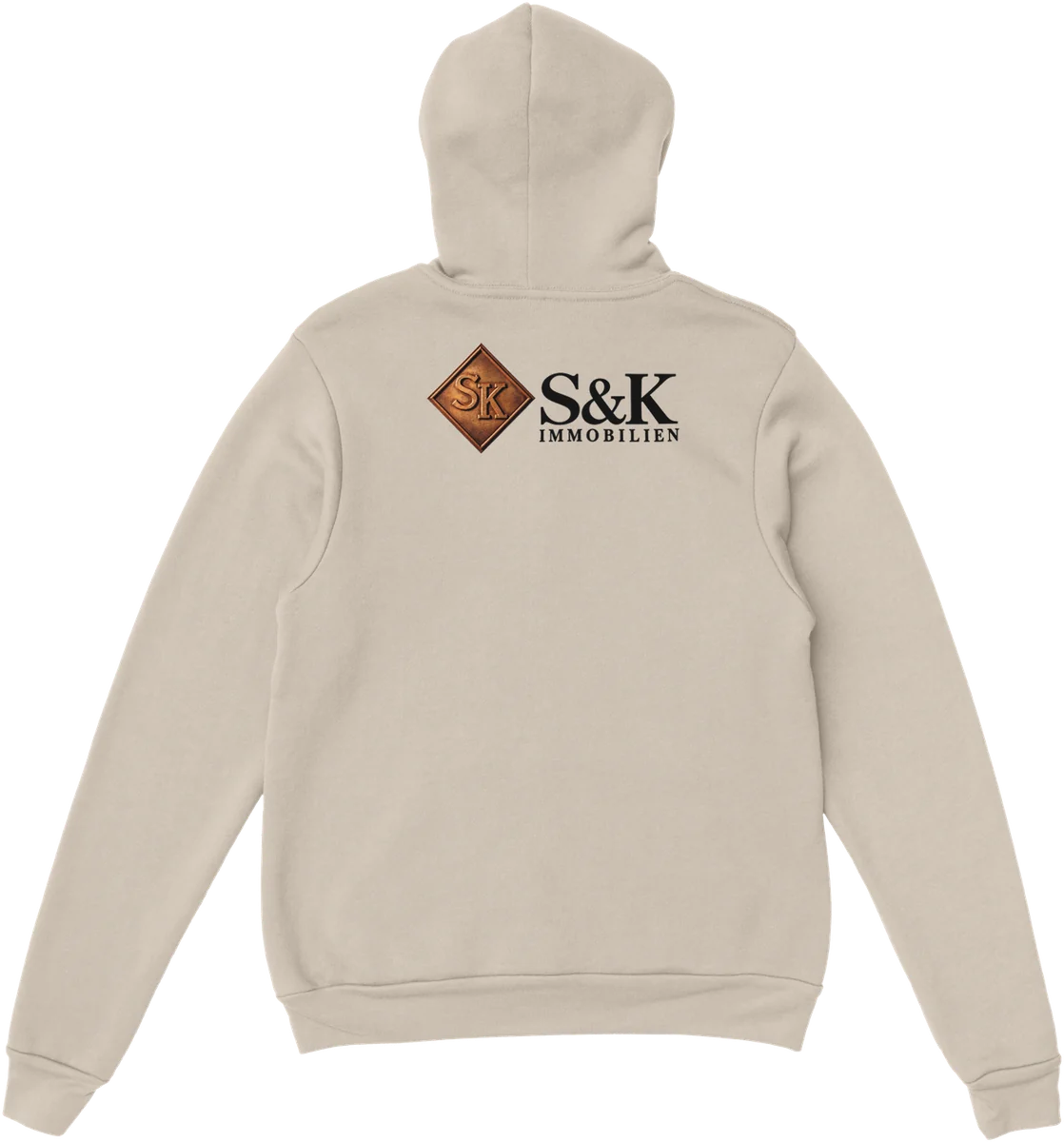 S&K Immobilien – Rückenprint – Sand, Rückseite