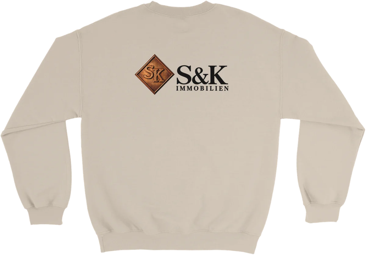 S&K Immobilien – Rückenprint – Sand, Rückseite