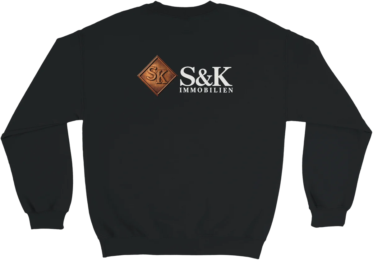 S&K Immobilien – Rückenprint – Schwarz, Rückseite