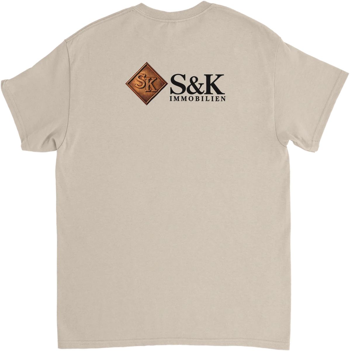 S&K Immobilien – Rückenprint – Sand, Rückseite