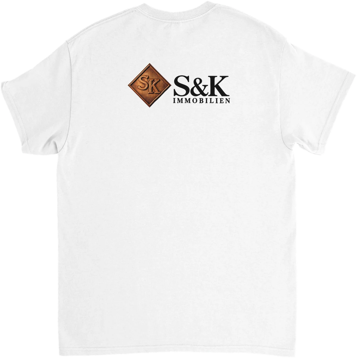 S&K Immobilien – Rückenprint – Weiß, Rückseite