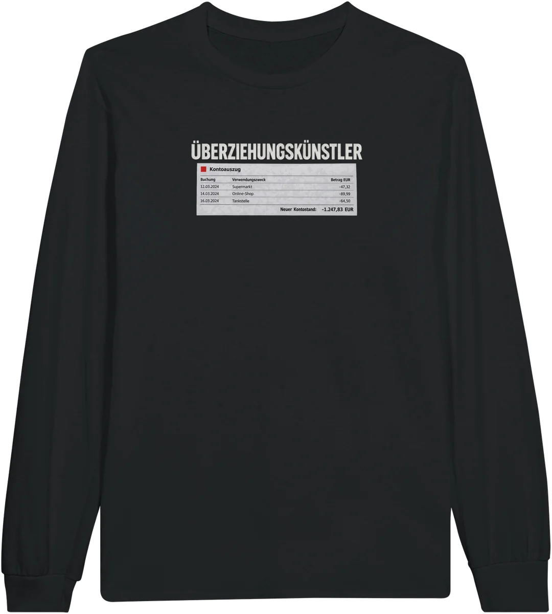 Überziehungskünstler – Schwarz