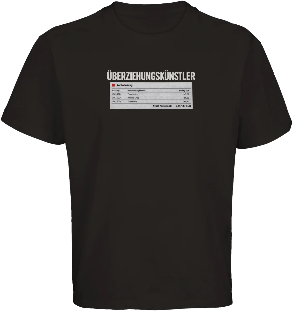Überziehungskünstler – Schwarz