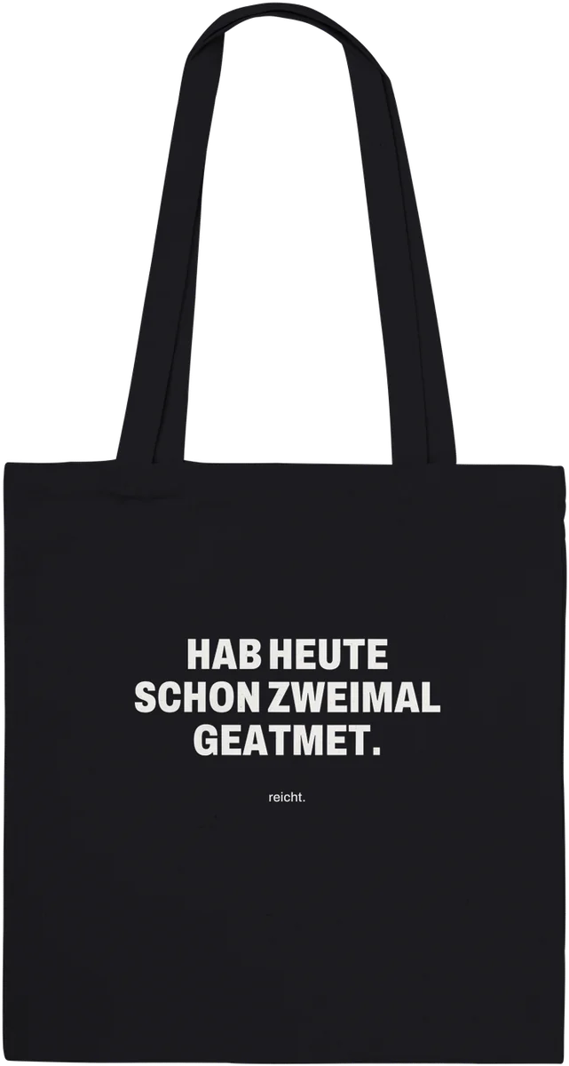 Zweimal geatmet – Schwarz