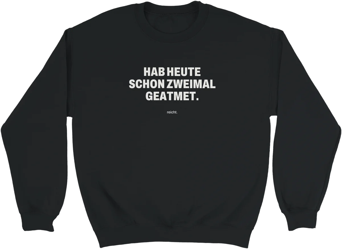 Zweimal geatmet – Schwarz